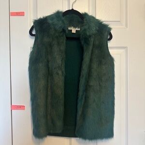 Michael Kors Green Faux Vest